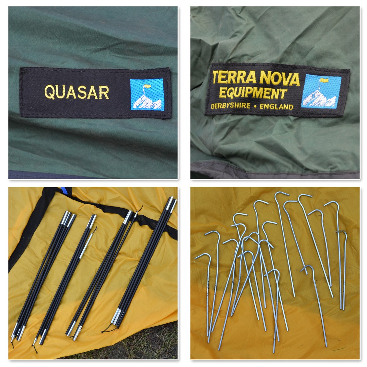 Mountain Tent Terra Nova Quasar Two Person 4 Season Olive Flysheet