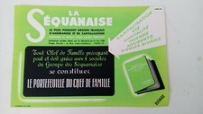 BUVARD - LA SEQUANAISE - ASSURANCE CAPITALISATION - 21cmx14cm