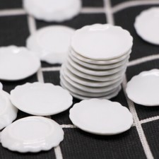 6PC 1:12 Scale Dollhouse Miniatures Lot Kitchen China Set Plate Dish Tableware