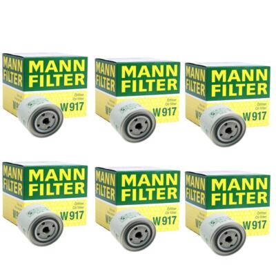 Mann Set of 6 Oil Filters Kit For Niva Samara Signet 244 740 940 S70 S90 V70 V90