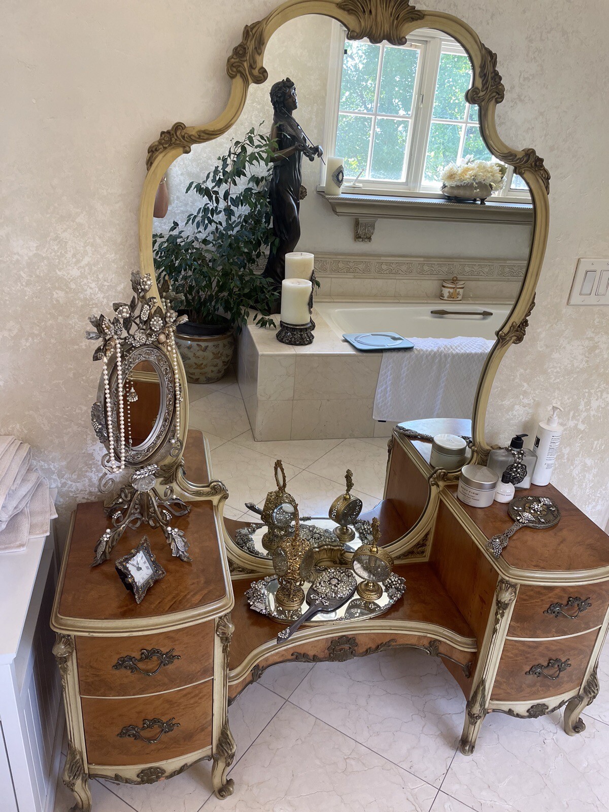 Antique Makeup Vanity eBay