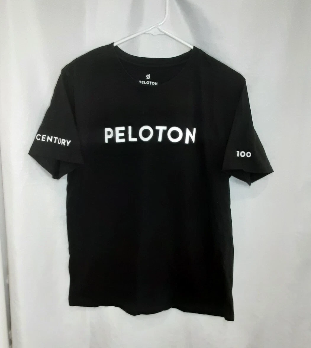 Peloton Century 100 Ride Black Short Sleeve Shirt Top Women s Size