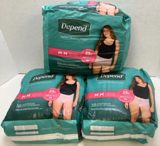 Depend Fresh Protection Women's Underwear, Medium, 54ct Free Shipping  