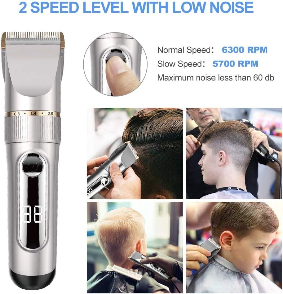 Tagliacapelli Uomo Professionale 0mm | Rasoio Barba Elettrico Cordless