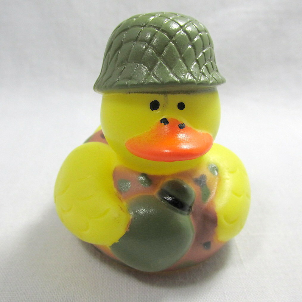camouflage rubber duck