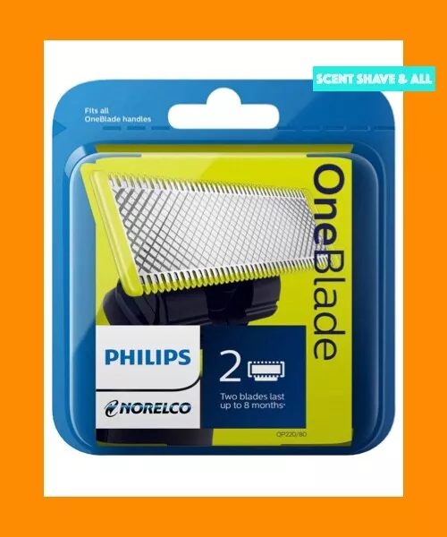 Philips OneBlade 2 x Replacement Heads QP220 50 One Blade Shaver FAST FREE P P