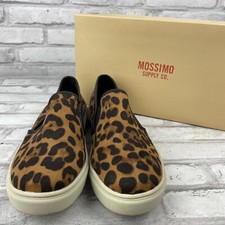 Mossimo Brown Cheetah Leopard Print Slip On Sneakers Shoes Size 7 Women s Dedra