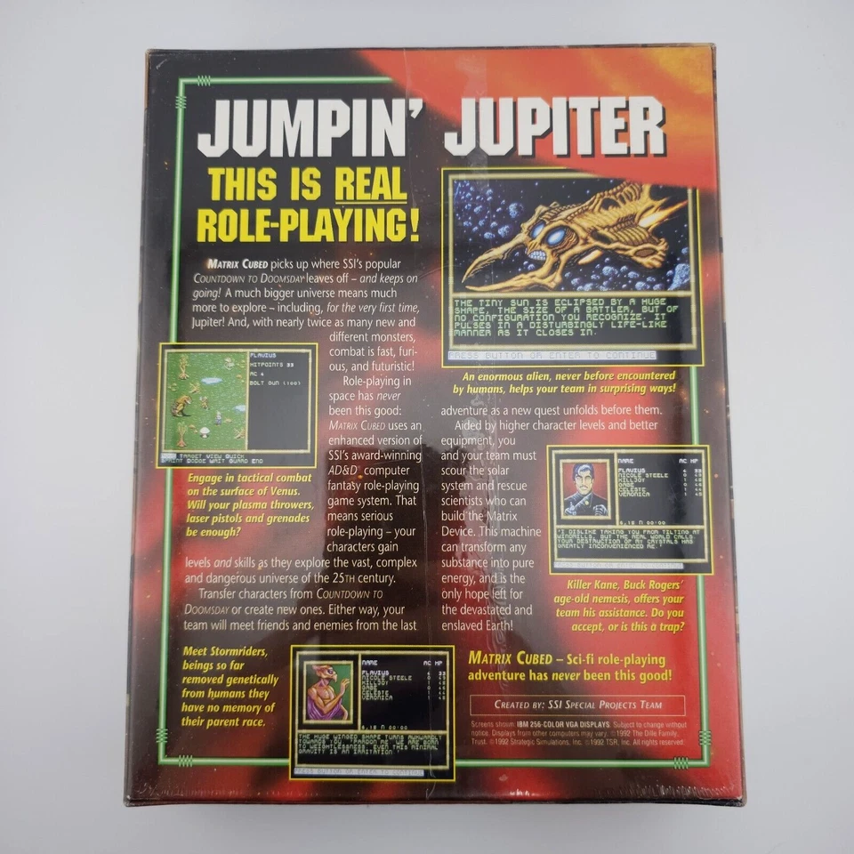 Buck Rogers: Matrix Cubed, 1992, Big Box, New & Sealed - Image 3 of 4