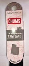 CHUMS Plastic ID Arm Band Badge Holder 4 x 2/12 Lanyard Credential Hospital Fire