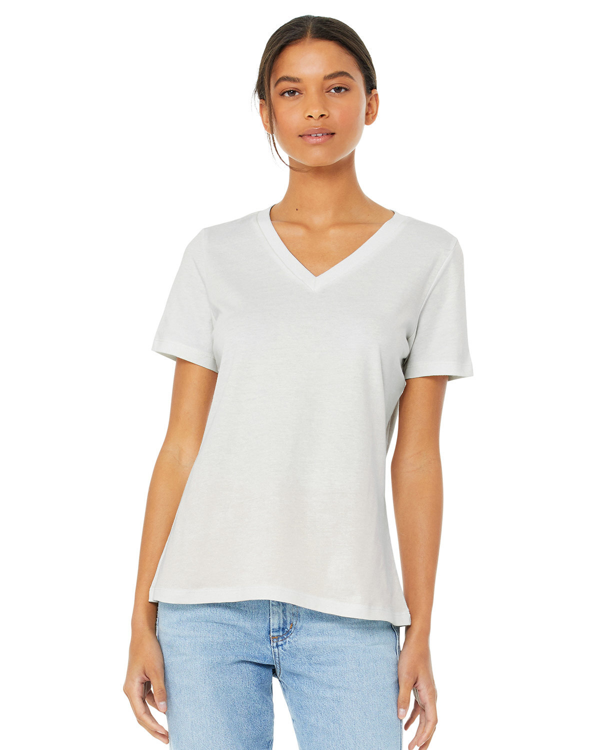Bella + Canvas Ladies Relaxed Jersey V-Neck T-Shirt - 6405