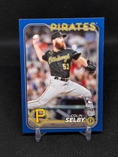 2024 Topps Series 2 - Colin Selby #668 Royal Blue (RC) Pirates
