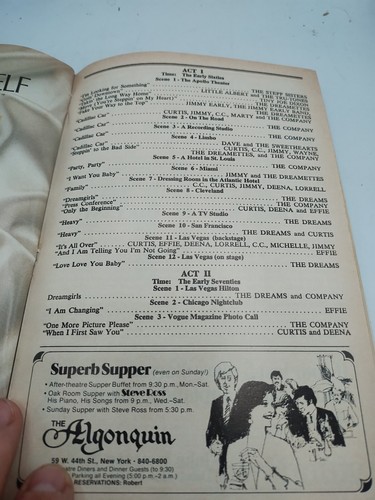Dreamgirls July 1983 - Imperial Theatre Playbill Adriane Lenox - Bild 5 von 5