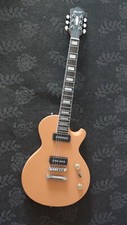 Chitarra elettrica piatta lp singolo cutway p90 pickup colore giallo crema satinato