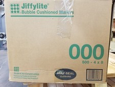 JIFFYLITE BUBBLE CUSHIONED MAILERS 4 X 8 - BOX OF 500