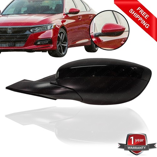 Driver Side Power Mirror For Honda Accord 2018-2022 Black Smooth With 8 - Foto 10