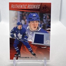 Fraser Minten 2023-24 SP Game Used Authentic Rookies Jersey Toronto Maple Leafs