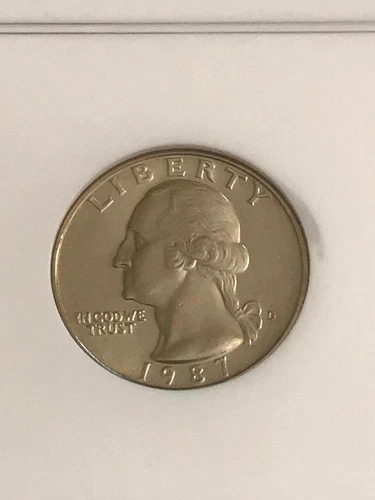  1987 D 25C MS 66 NGC WASHINGTON QUARTER (2-004)