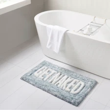 Vcny Home Get Naked Statement Bath Rug  20" x 32"US NWT