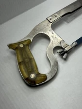 Rare Vintage Forsberg Whale No.80 Hack Saw Translucent Yellow Handle ￼