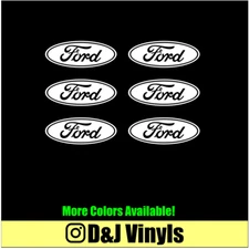FORD 6Pk Small Logo Vinyl Decal Car Window Laptop Sticker