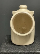 Salt Pig Open Salt Cellar Speckled Ceramic Ears Tail Gift
