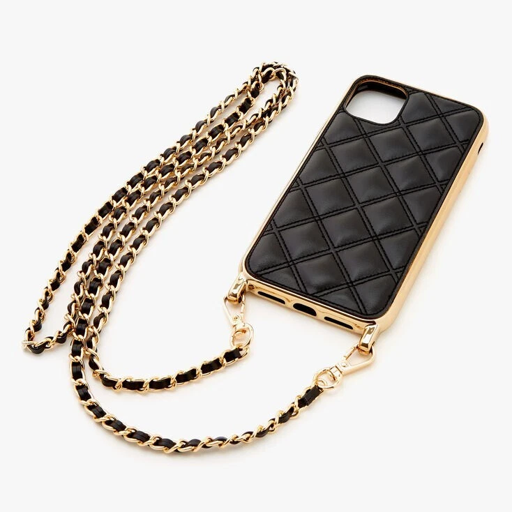 Crossbody iPhone Case with Detachable Gold Chain iPhone X/XS