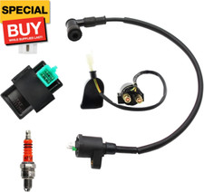 GY6 Ignition Coil Kit with CDI Relay Regulator A7TC Spark Plug For 50cc 70cc 90c