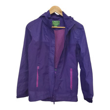 Girls windbreaker kids jacket mountain warehouse rain clothes purple Size 13