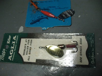 SPINNERS (2)  MEPPS  KILLER  REFLEX SPINNAREN  SWEDEN  BOTH  MINT 