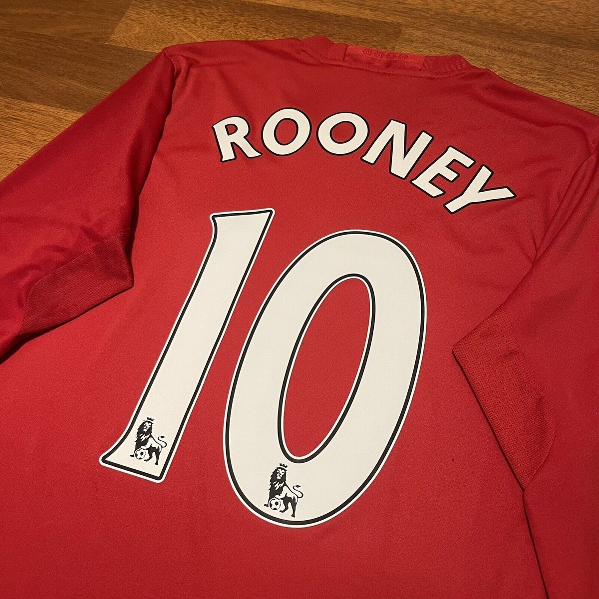 MANCHESTER UNITED ADIDAS 2016/2017 SOCCER JERSEY #10 ROONEY SIZE