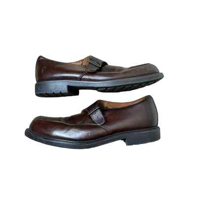 FRYE Frasier Monk Strap Brown Leather Oxford Loafers Men’s 11 FRYE Frasier Monk Strap Brown Leather Oxford Loafers Men main image 2