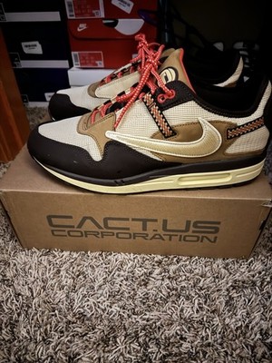 Travis Scott Nike Air Max 1 Baroque Brown Size 12