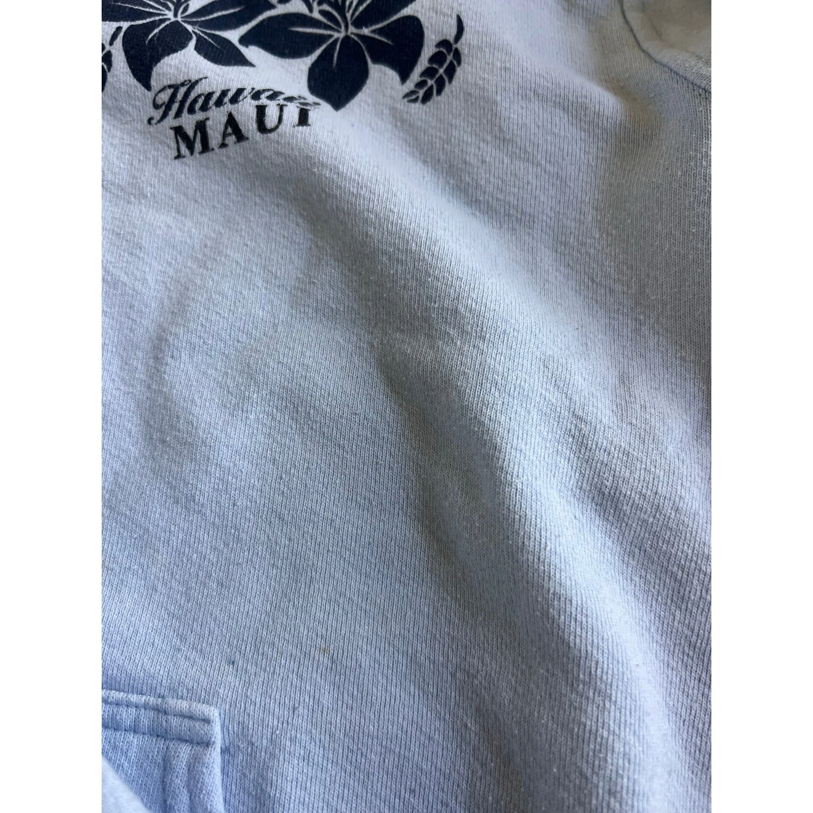 VETEMENTS Felpa con cappuccio Alstyle Apparel blu chiaro hawaiana con fiori taglia XL