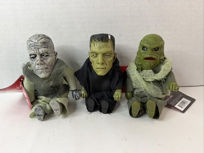 Universal Monster Screamers Frankenstein Mummy Creature Figure Lot Monsterville
