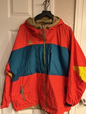 Nike ACG Jacket Red/Teal/Tan Men s XL Worn