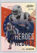 2021 Panini Absolute Unsung Heroes Spectrum Orange 49/50 JC Jackson #UH14 1by8