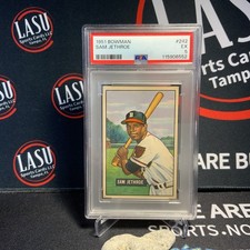 1951 Bowman #242 Sam Jethroe - PSA 5 - Milwaukee Braves