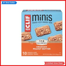 Protein Bars Peanut Butter 10 Count Organic Mini Snack 5g Protein High Fiber