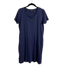 Theory Zissia Classic Tee Shirt Dress Size S Short Sleeve Minimalist Pockets