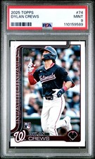 2025 TOPPS #74 DYLAN CREWS PSA 9