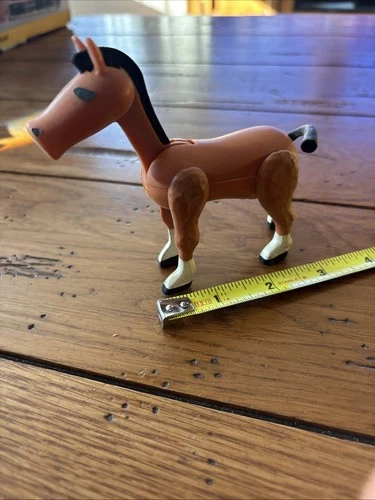 Vtg 1970s Fisher Price Little People #993 PLAY FAMILY CASTLE farm BROWN HORSE