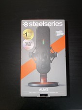 SteelSeries Alias USB Mic for PC 3X Bigger Capsule Gaming, Streaming Podcasting
