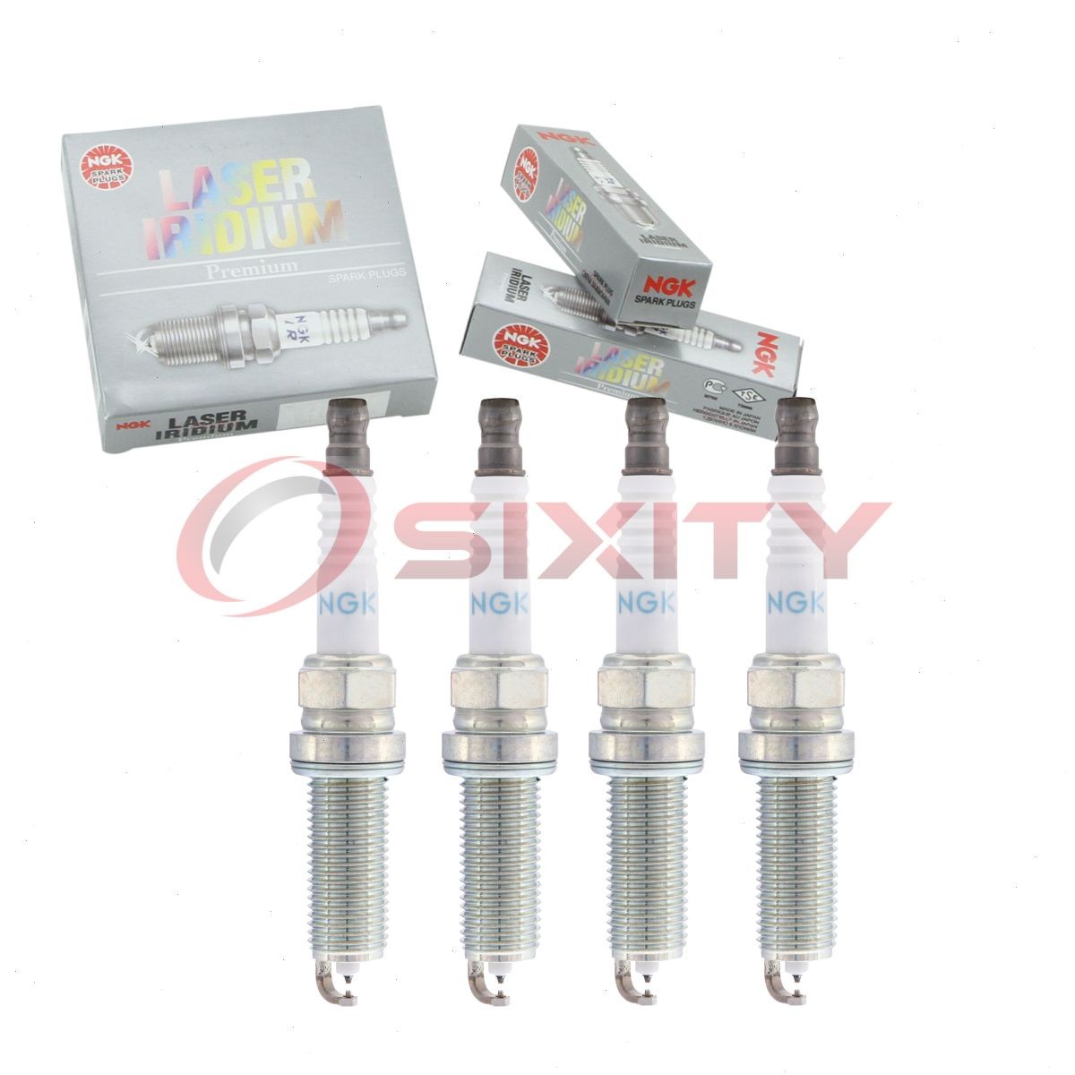 4 pc NGK Laser Iridium Spark Plugs for 2017-2019 Nissan Rogue 2.0L L4 gz