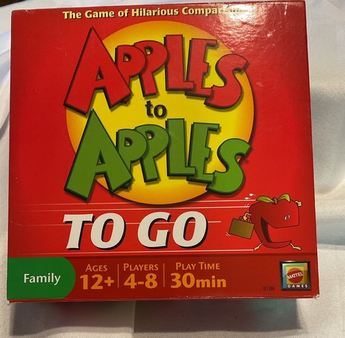 Mattel Apples to Apples To Go Game of Hilarious Comparisons Travel Edition New - Picture 2 of 7
