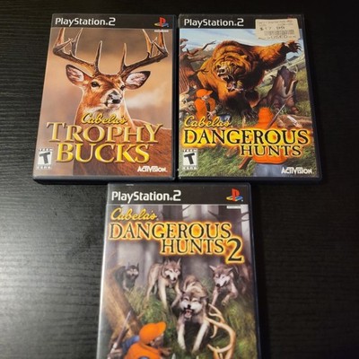 Cabela's Dangerous Hunts Bundle Sony PlayStation 2 UNTESTED 