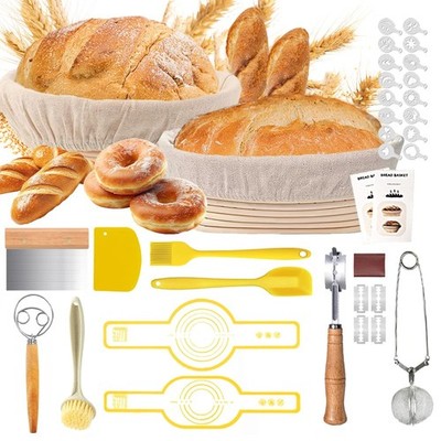 Sourdough Starter Kit for Beginners, Bread Baking Supplies & Bread Making Too...