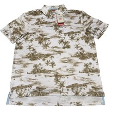 Chaps Everyday Performance Men  s Large Short Sleeve Hawaiian Polo Shirt New NWT