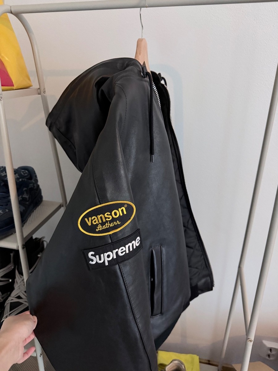 Supreme Vanson Leathers Hooded Work Jacket | eBay