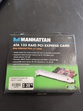 Manhattan 160537 ATA 133 RAID PCI Express Card 1 internal Port X1 Lane 