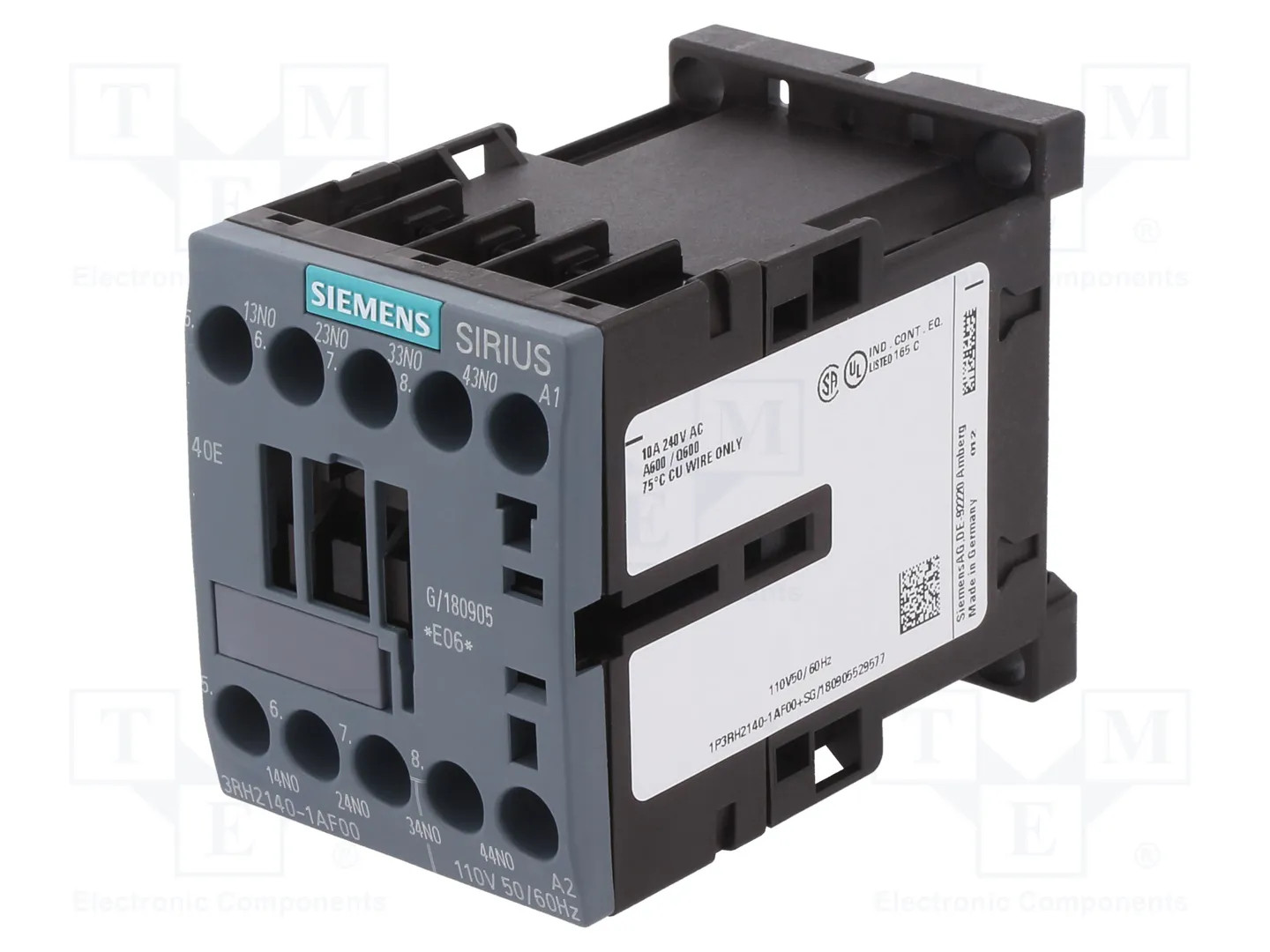Siemens Relè Contattore, 4No, 110Vac, Sz S00, Relais - Immagine 2